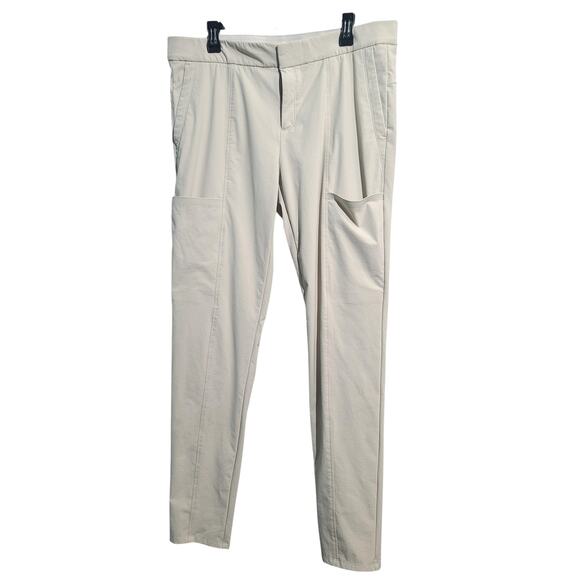 Athleta Cream Wander Stash Skinny Pants Size 16T - Picture 2 of 6